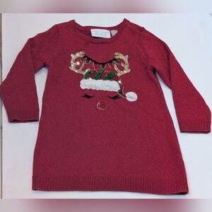 Red Reindeer Sweater Dress